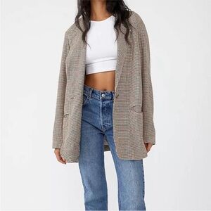 Free People Beckett Boyfriend Blazer Oversized Slouchy Size Small